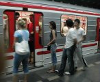 Boarding at Flora Station