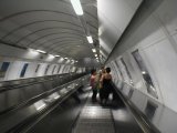 Down escalator at Muzeum Station